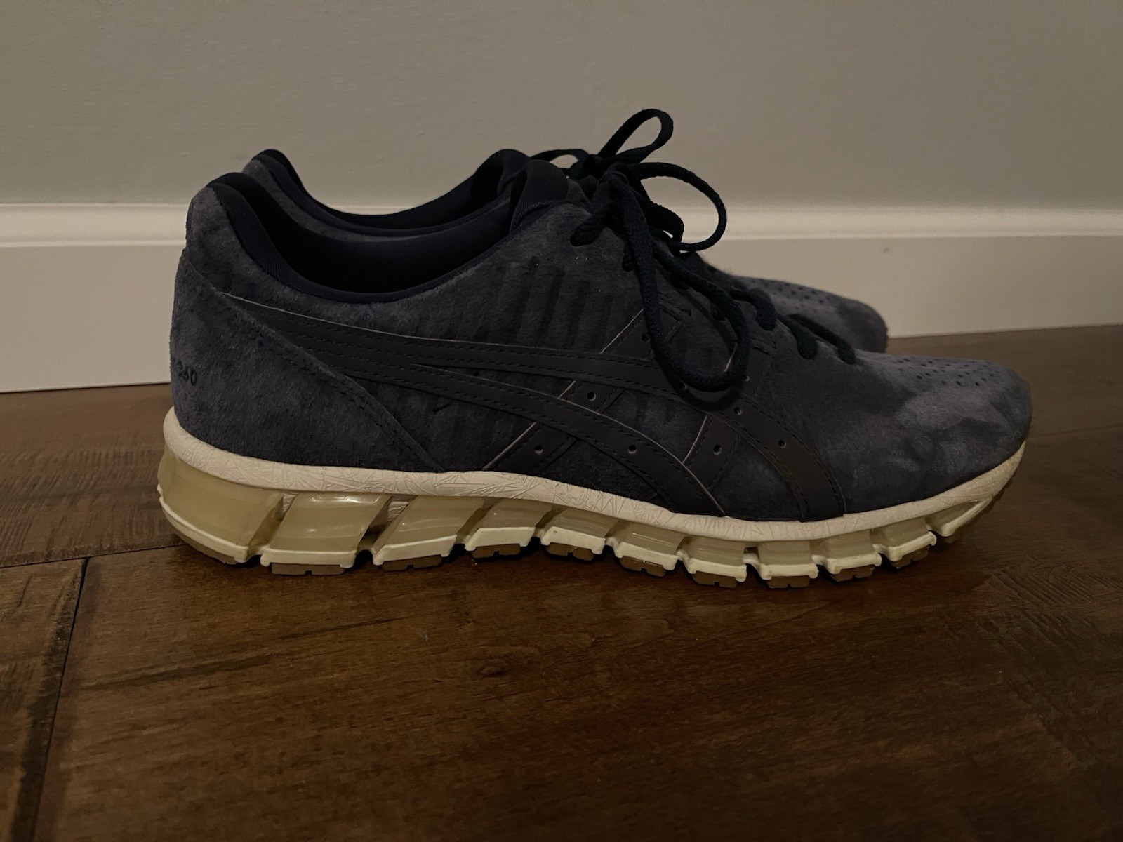 Asics Gel Quantum 360 4 LE Shoes Navy Blue Suede Sneakers 1021A105 – Men’s 10
