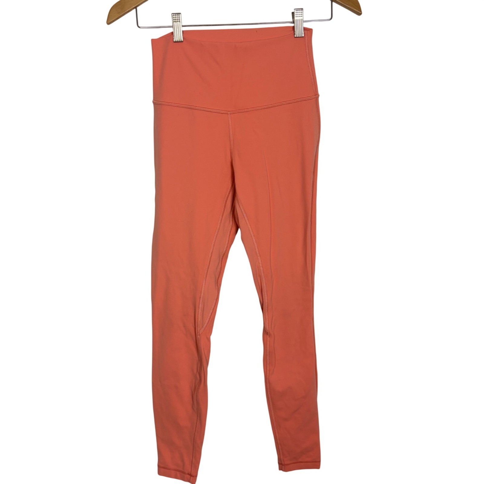 Lululemon High Rise Align Coral Leggings Womens 6 Orange 28 Inch Inseam