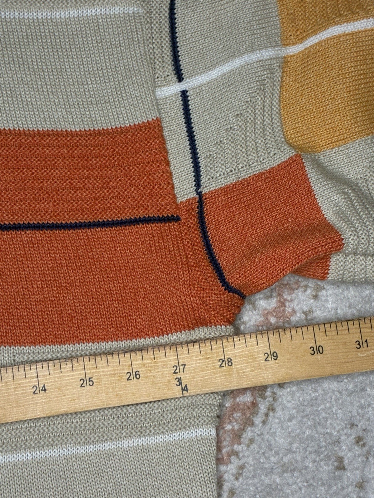 Vintage 90s Tundra Canada Geometric Block Plaid Knit Sweater Crewneck XXL Cosby