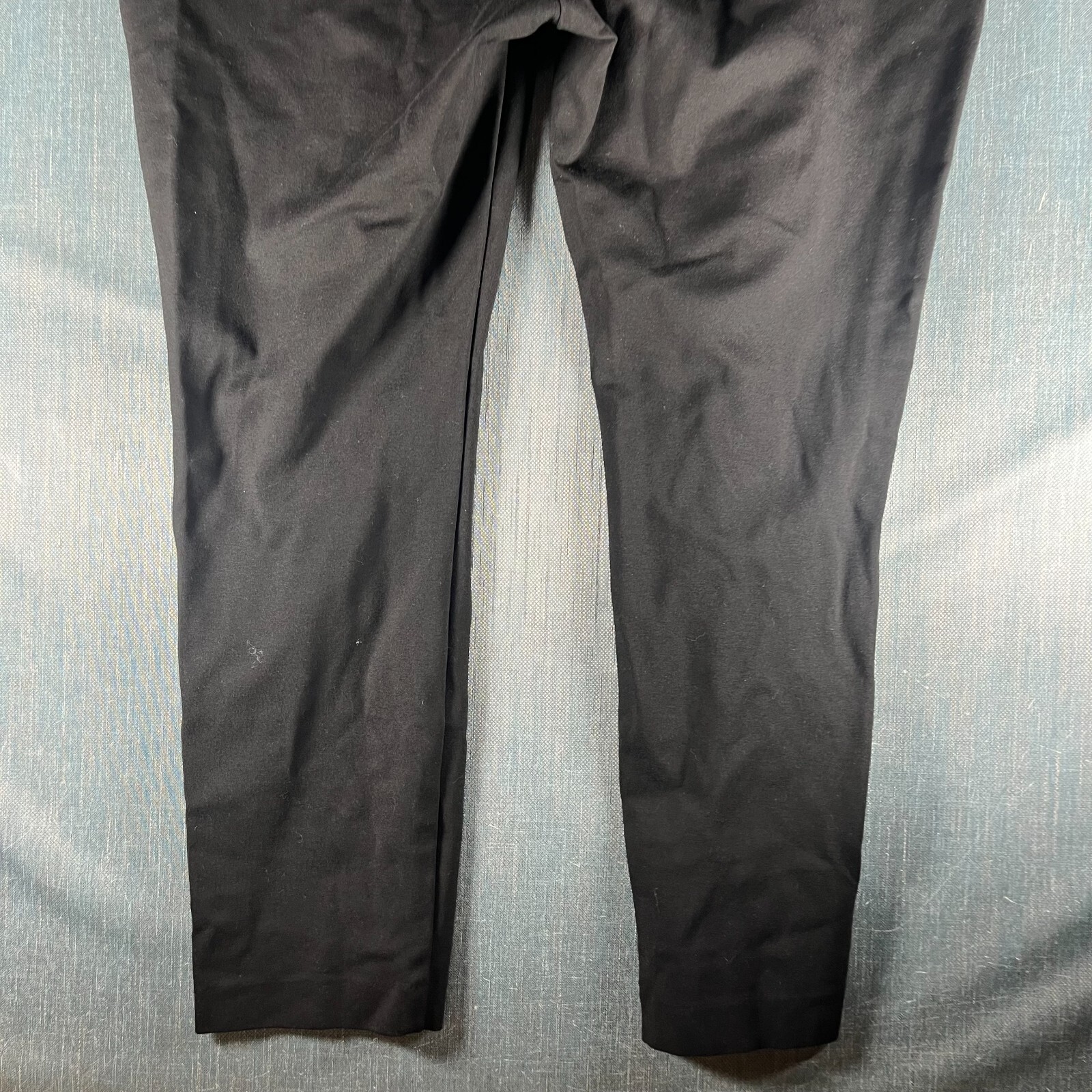 Dalia Womens Pants Size XL Black Rayon Curvy Straight Leg Elastic Waist Pull On