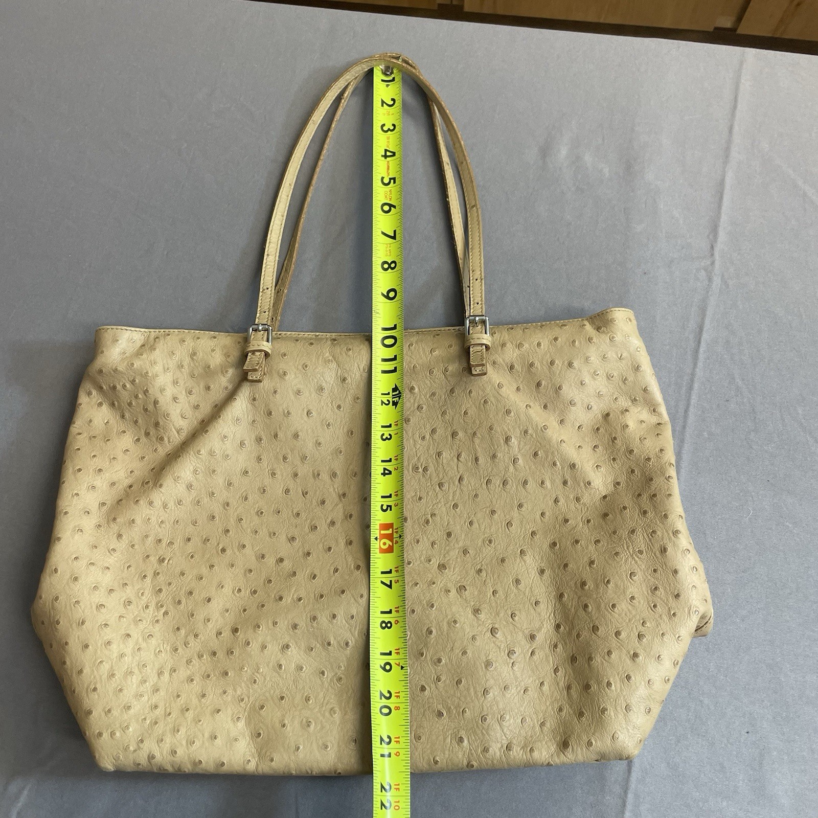 Furla embossed ostrich tote bag