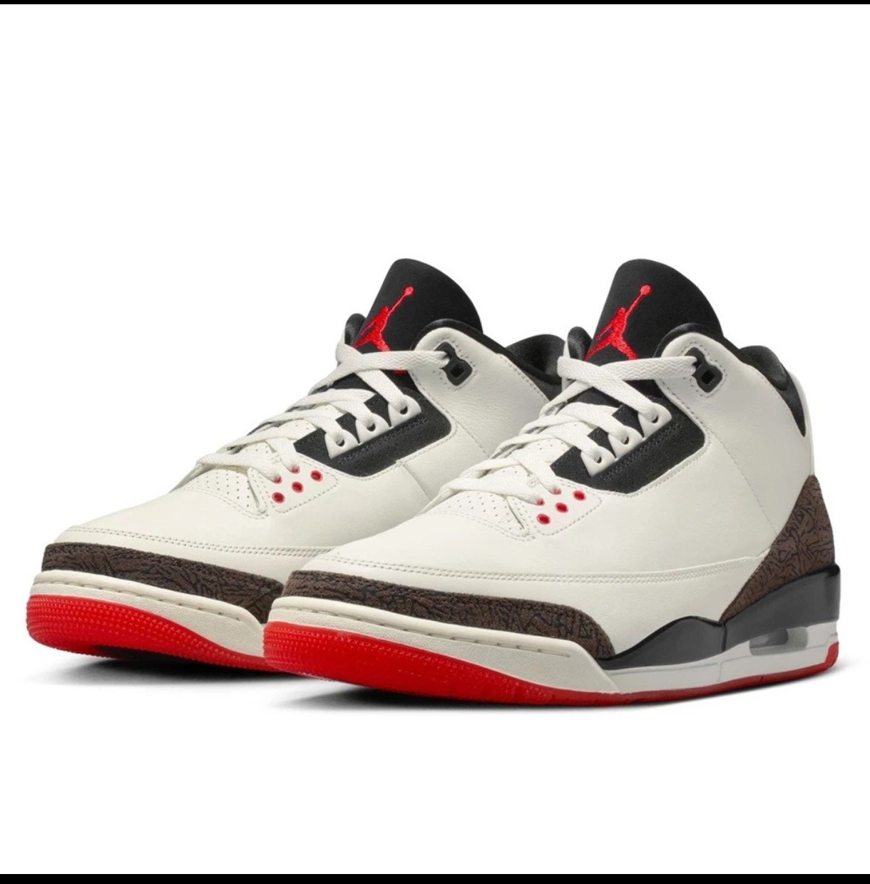 Men’s Jordan 3 Retro OG “World’s Best Dad” Sail/Black-Red (IF4396 103) Size 10.5