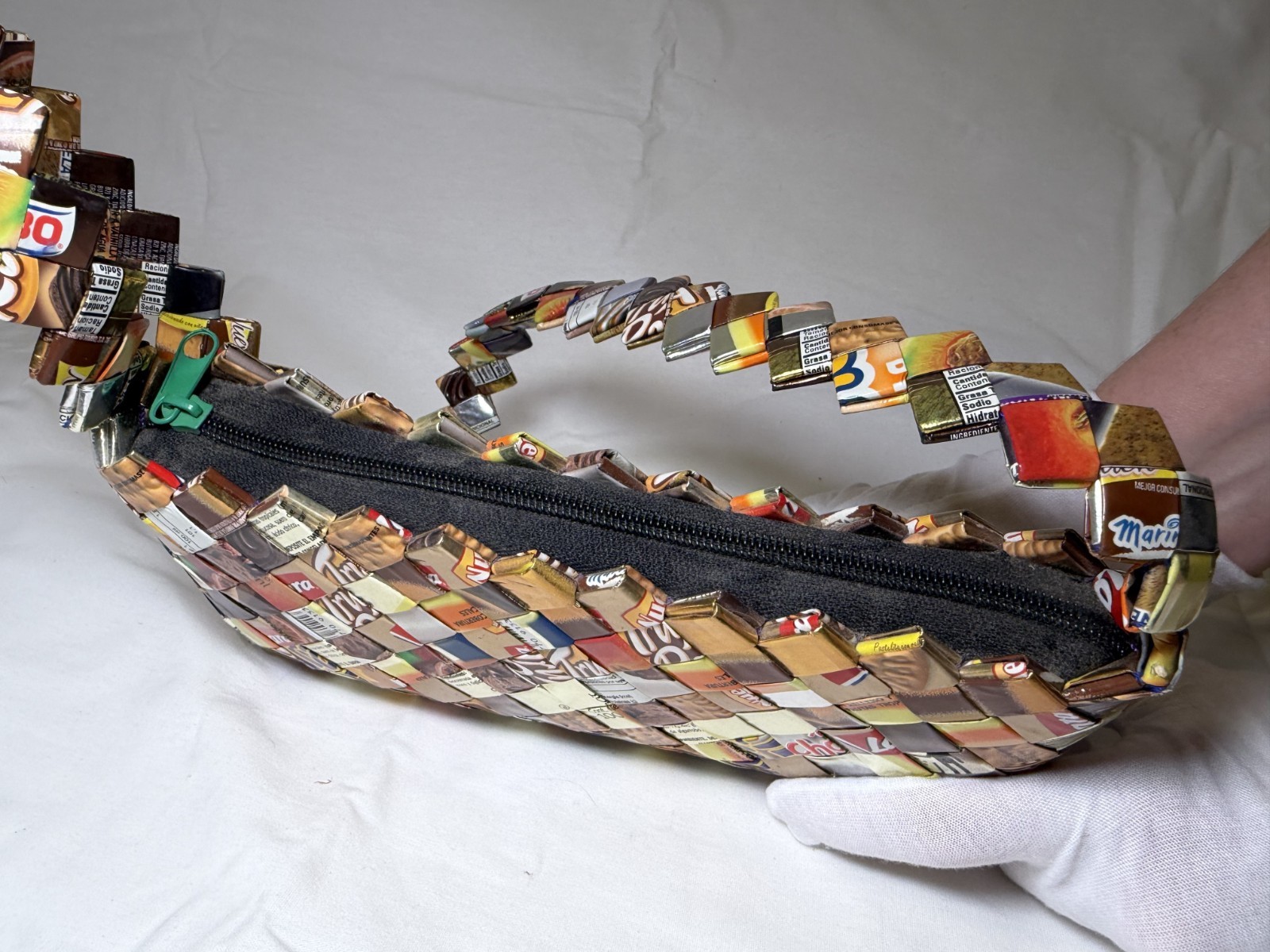 Candy Wrapper Purse ,Y2K Women’s Multicolor Shoulder Bag, upcycled fashion