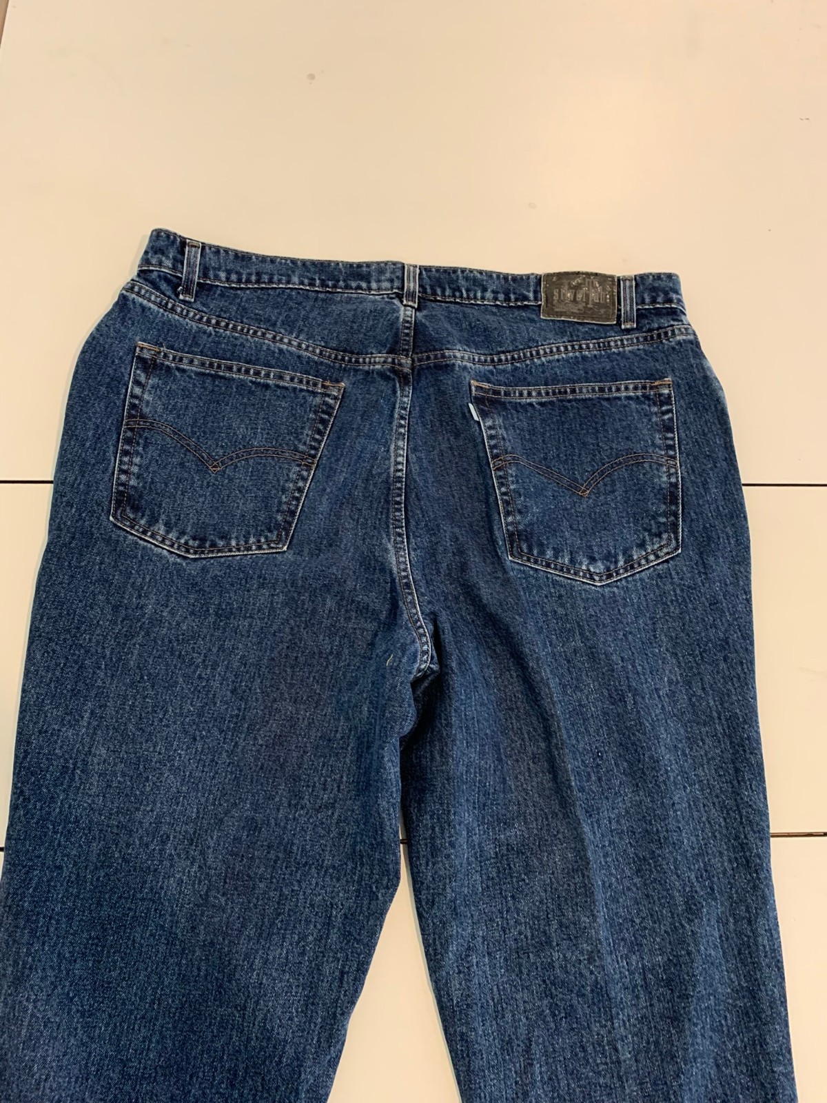Vintage Levi’s Silvertab Jeans 42×27 Blue Baggy Y2K Skater Loose Grunge Tapered