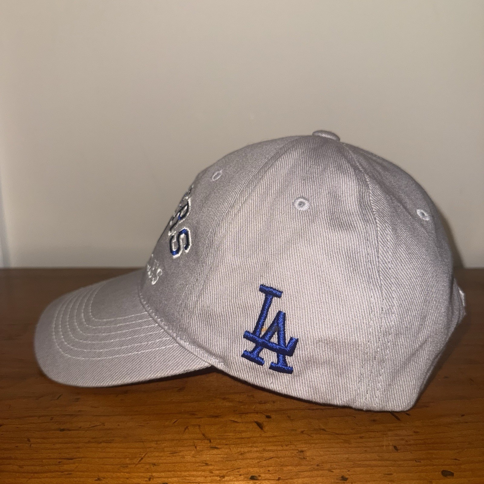 Los Angeles Dodgers Fan Favorite Gray Adjustable Hat MLB Baseball Cap One Size