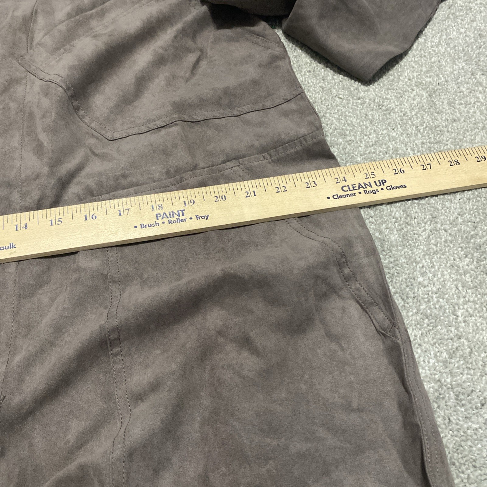 Houston White x Target Brown Faux Suede Flight Jumpsuit Size L