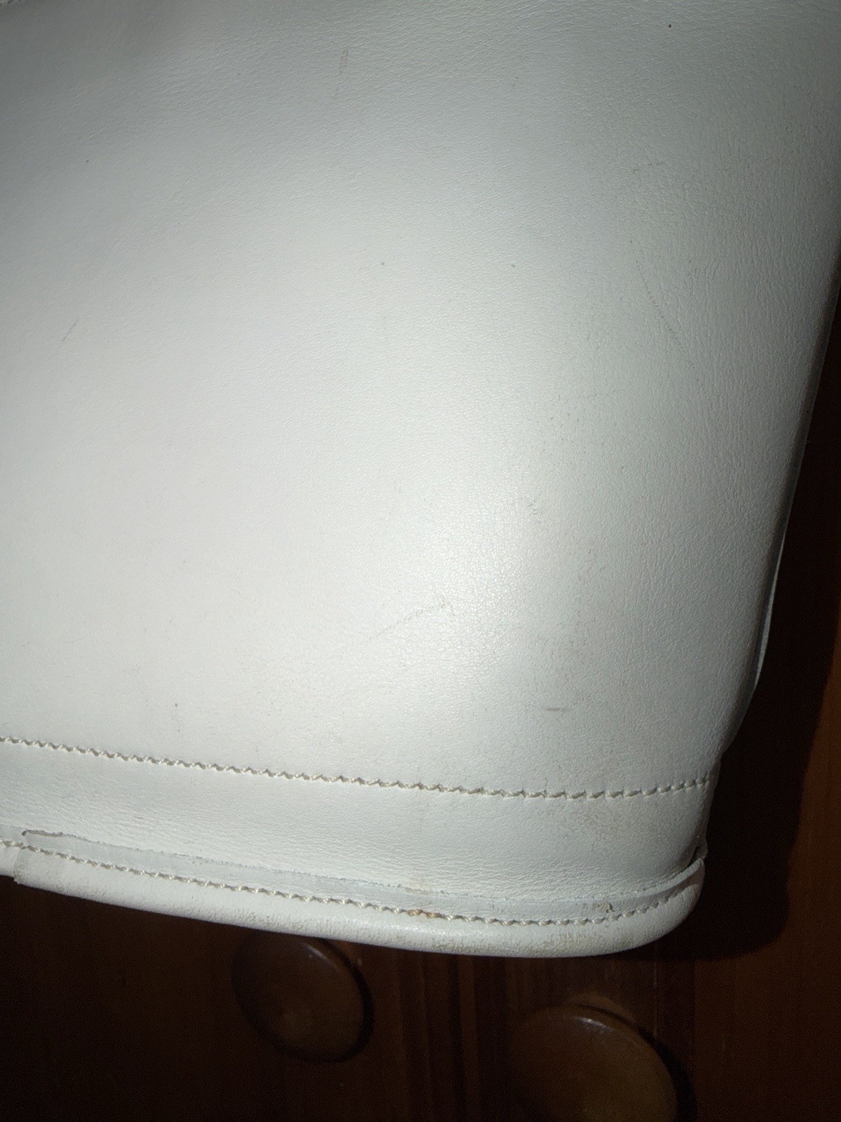 Coach 9301 Bleecker Basket Satchel White Leather Bag Vintage Purse Top Handle