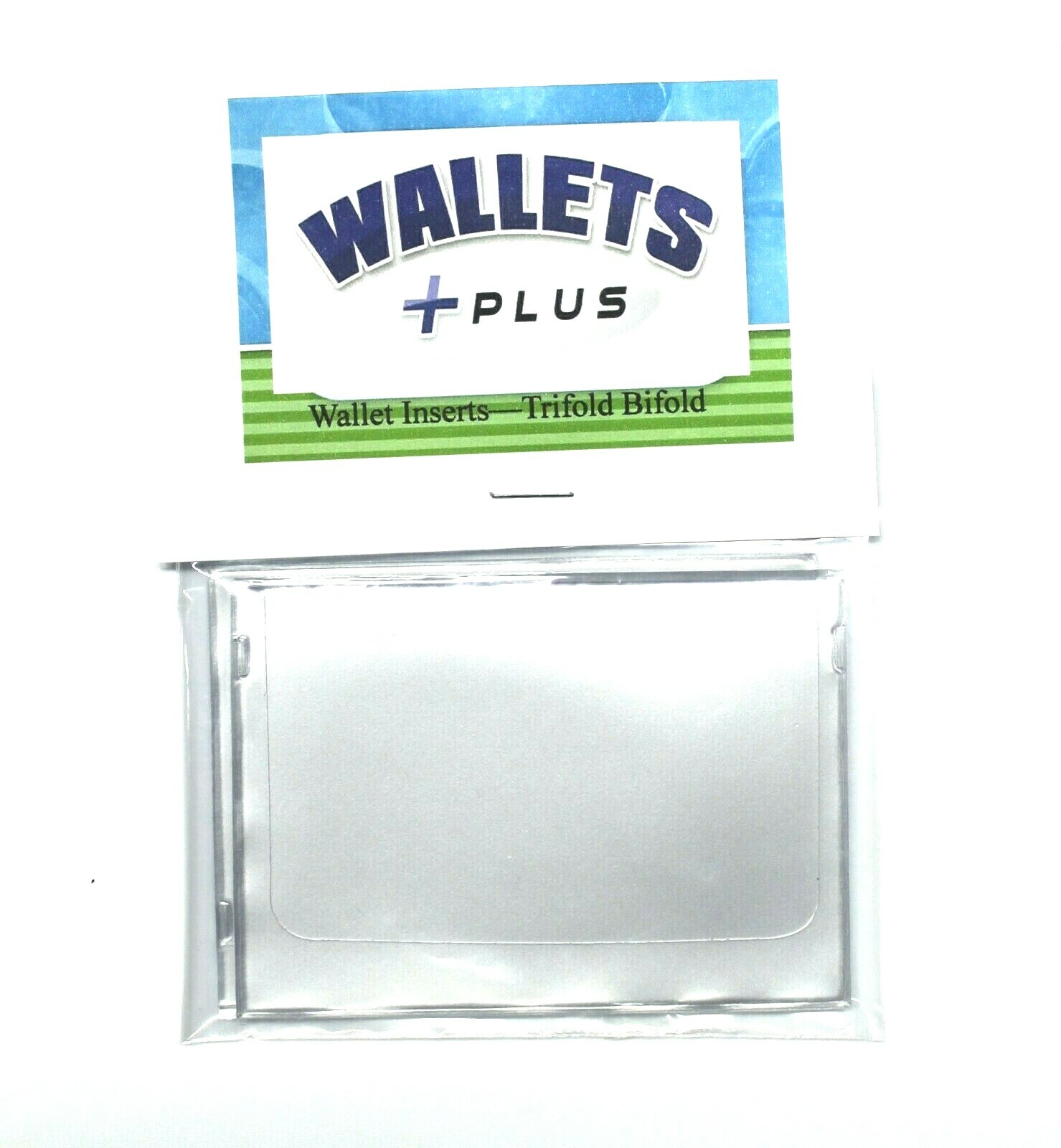 New 2 Pack Vinyl Window Inserts for Bifold and Trifold Wallets – MADE In USA