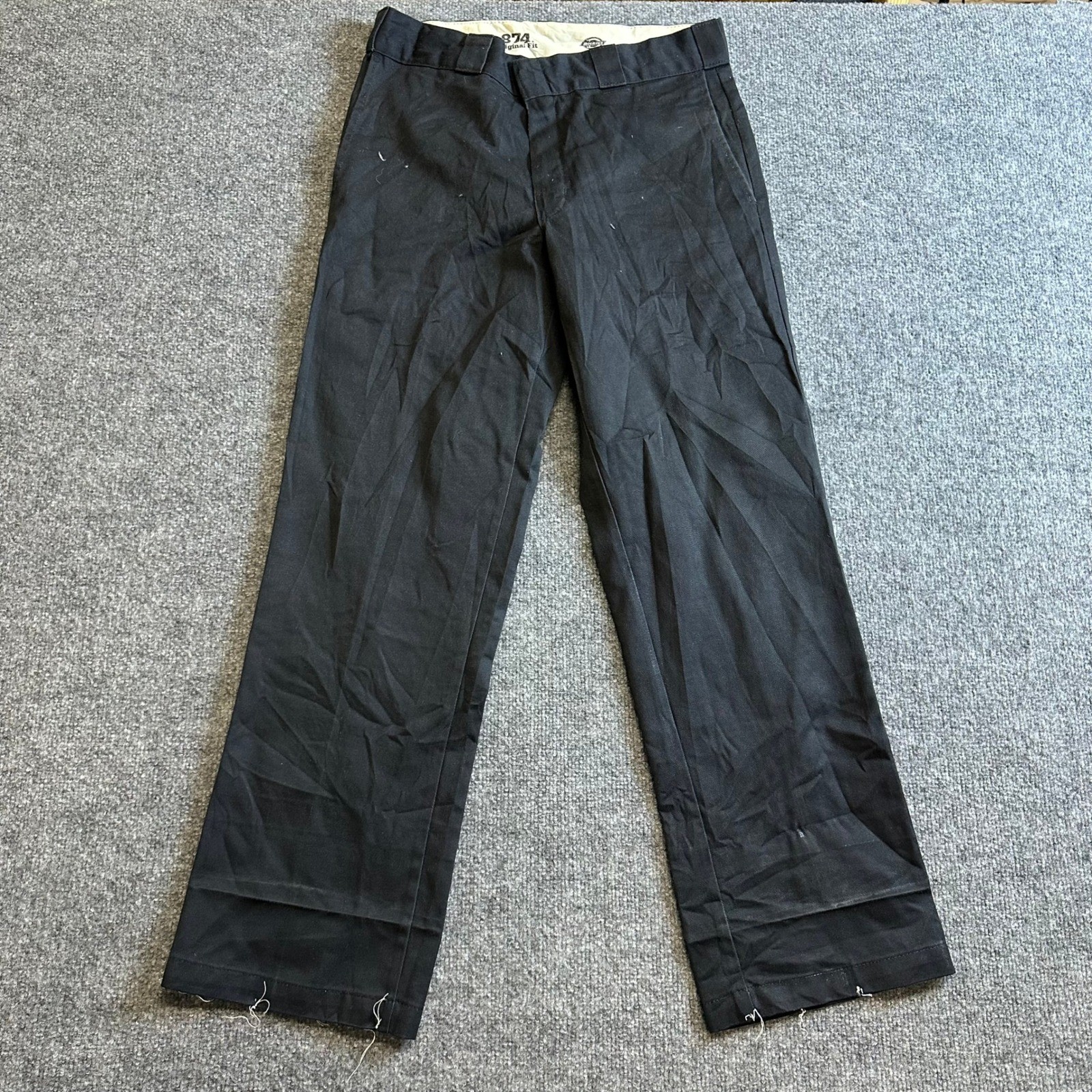 Dickies Work Pants Mens Size 32×30 Black 874 Fit Straight Leg Twill Fair