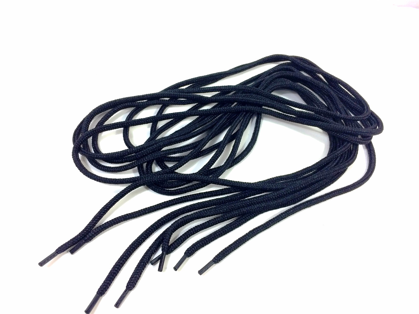 Black Jump Boot Laces 1 Set of Laces (2 laces total) 3/16 width 80 inches long