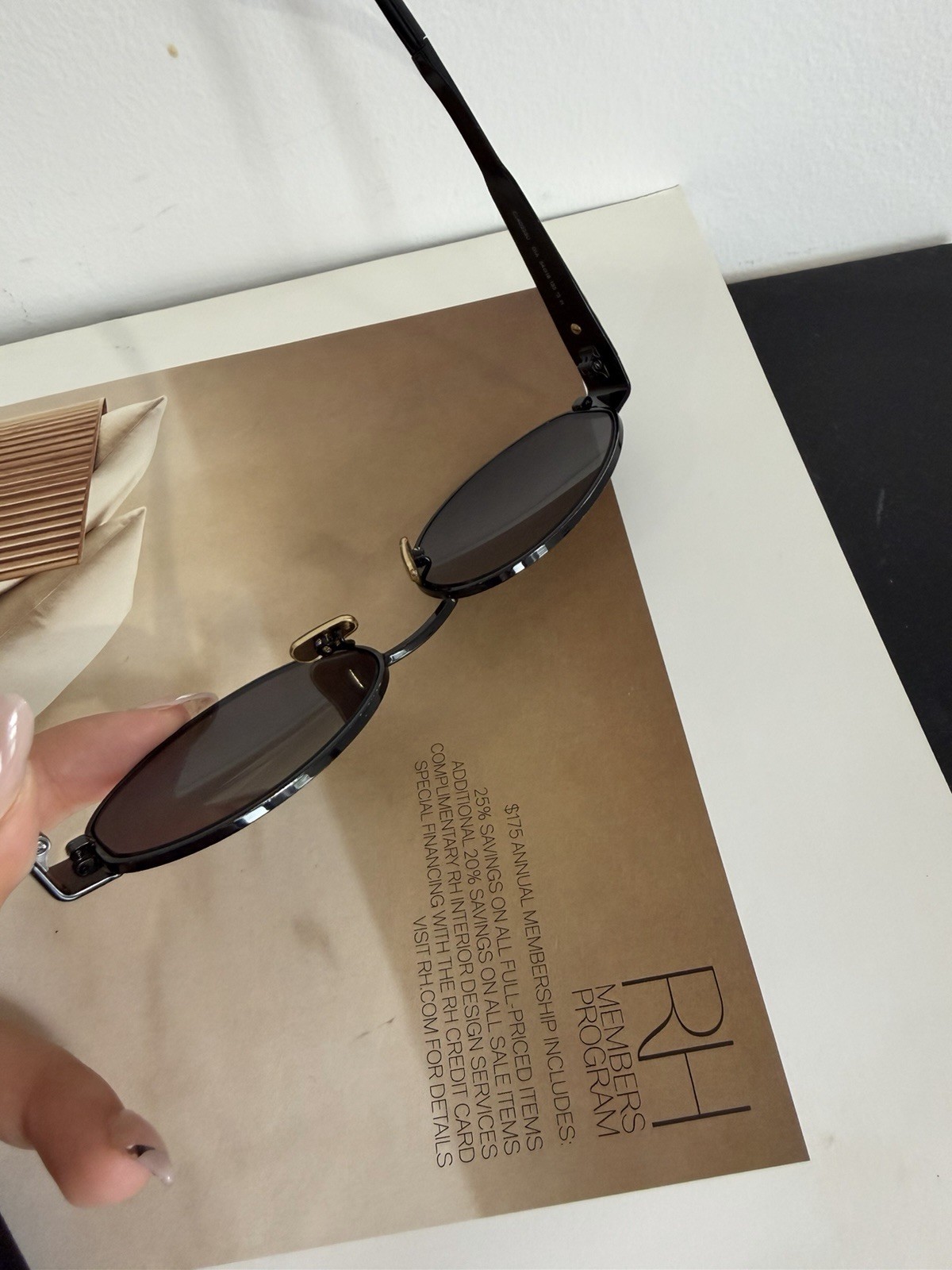 Celine Black And Gold Triomphe Metal 01 Sunglasses Authentic