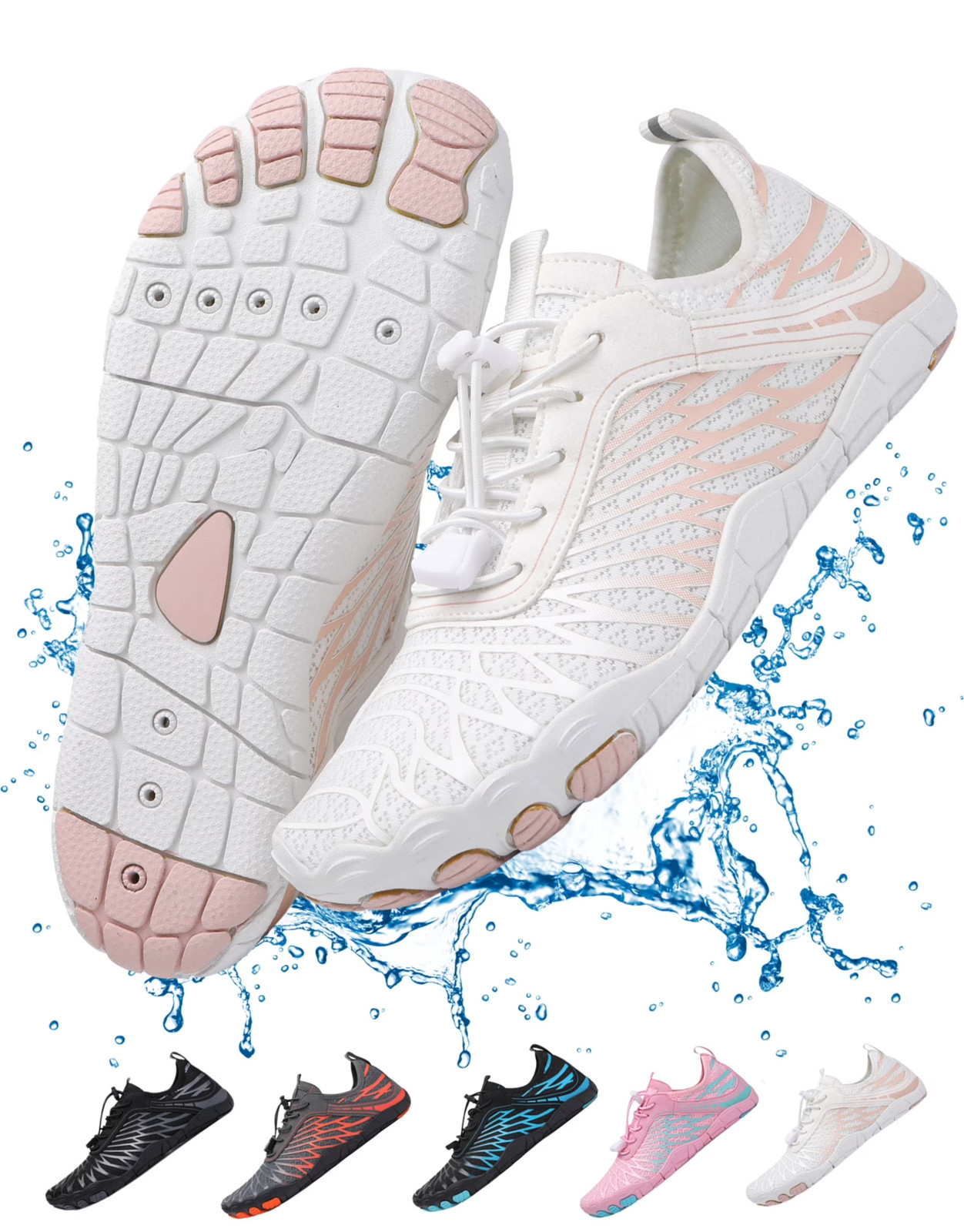 Grounded Barefoot Shoes for Women Men Wide Toe Box Non-Slip Lightweight