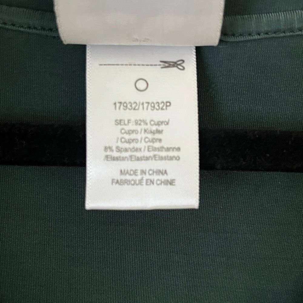 Anthropologie Dolan Left Coast Tegan Green Cupro Tunic Dress V Neck Sz L