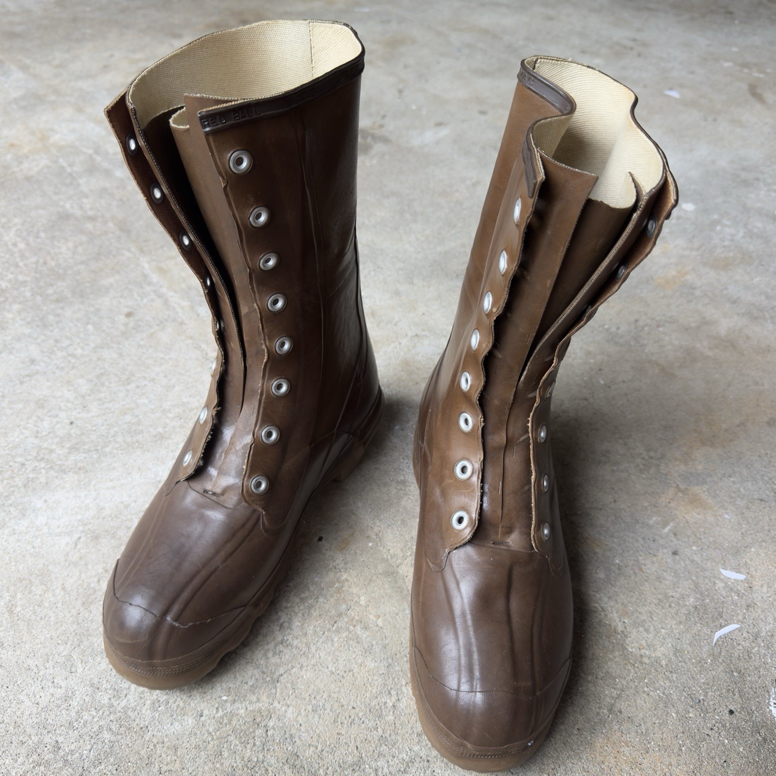 Vintage Ball Band Thermo Ply Insulated Rubber Boots Rain Hunting Mens 11” Long