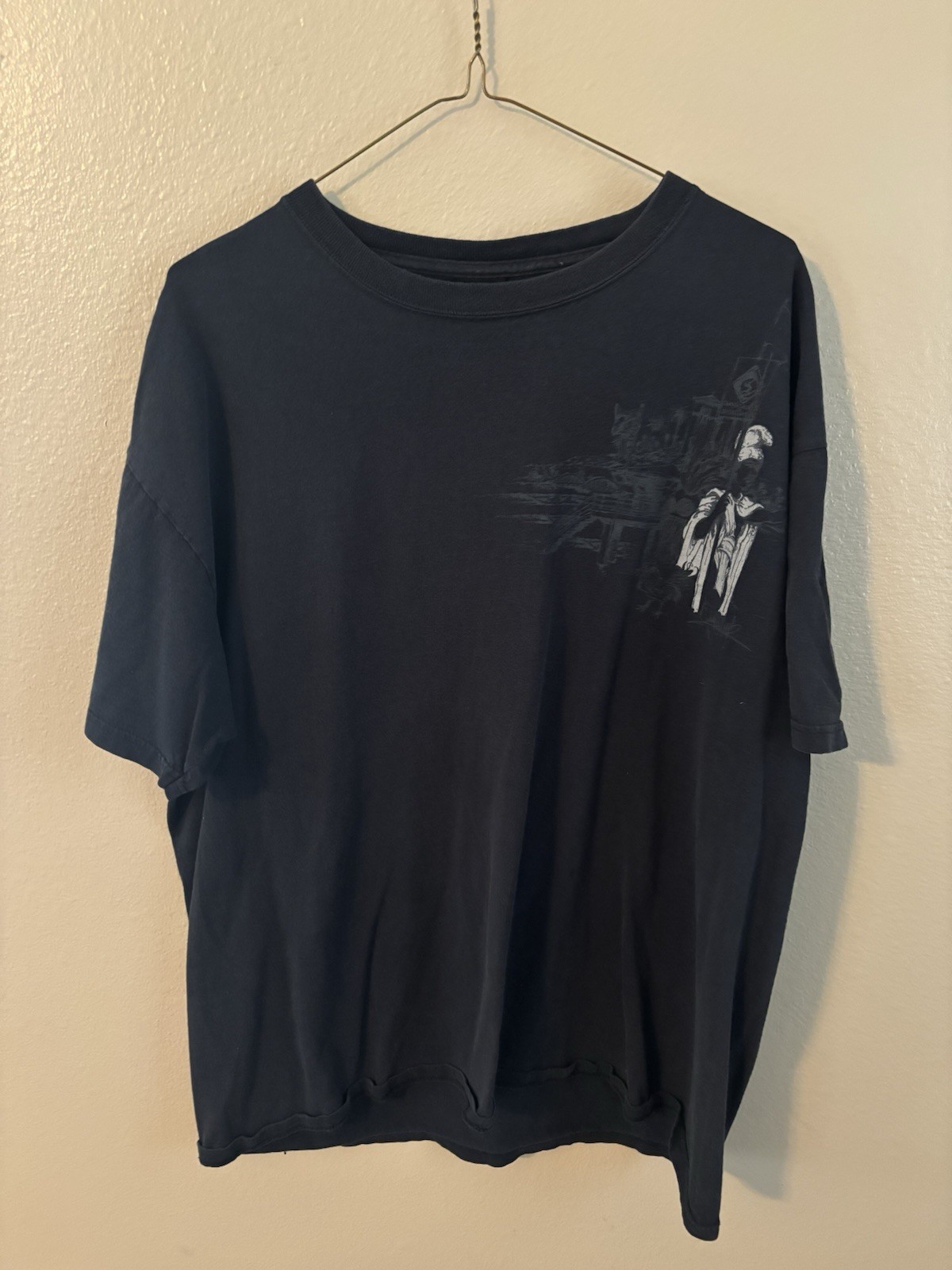 Vintage Quicksilver Shirt Mens L Y2K Hawaii Surf Black Graphic