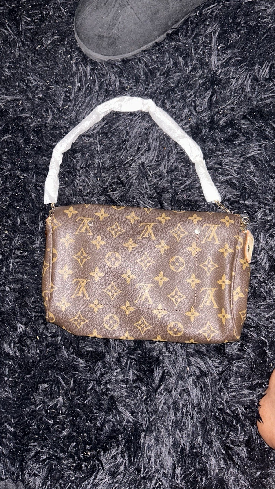 Louis Vuitton Monogram Brown Small Shoulder Bag Zip, Detachable Adjustable Strap