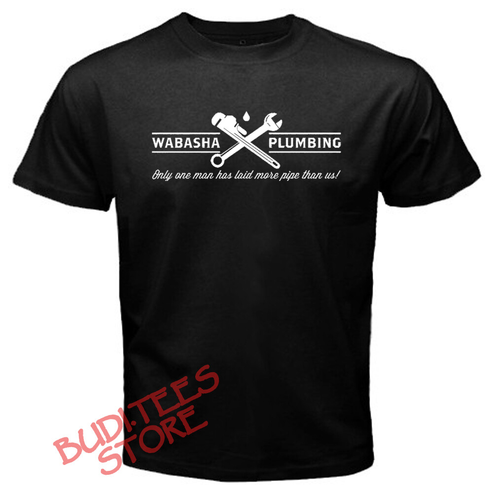 Wabasha Plumbing Frumpy Old Men Men’s Black T-Shirt Size S-5XL