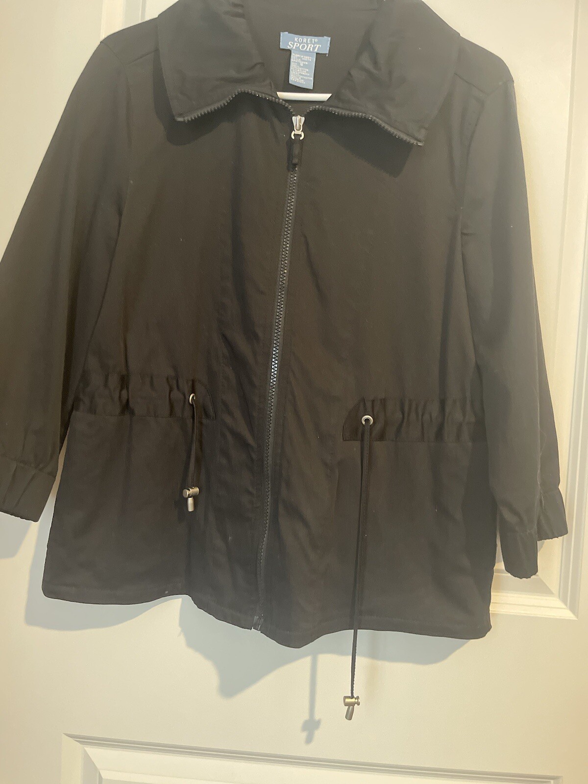 Koret Size S Black Jacket W/2 Front Pockets Front Zipper Streetwear