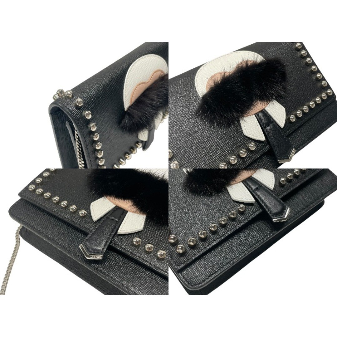 Fendi Shoulder Bag Chain Wallet Karl Lagerfeld 8M0346 Size: W:7.5×H:5.1 in.