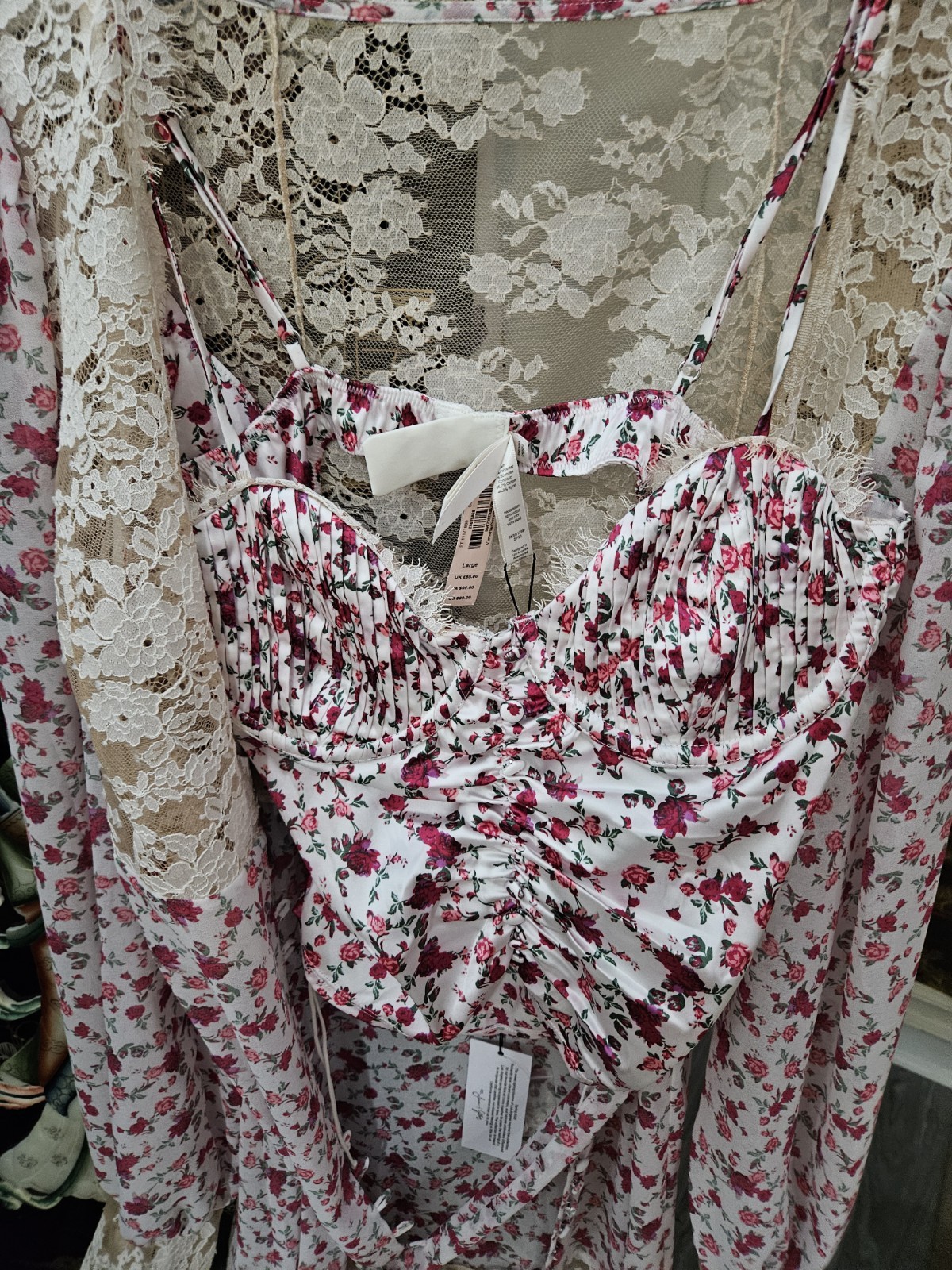 Victorias Secret Robe Chamisole, Panty Set