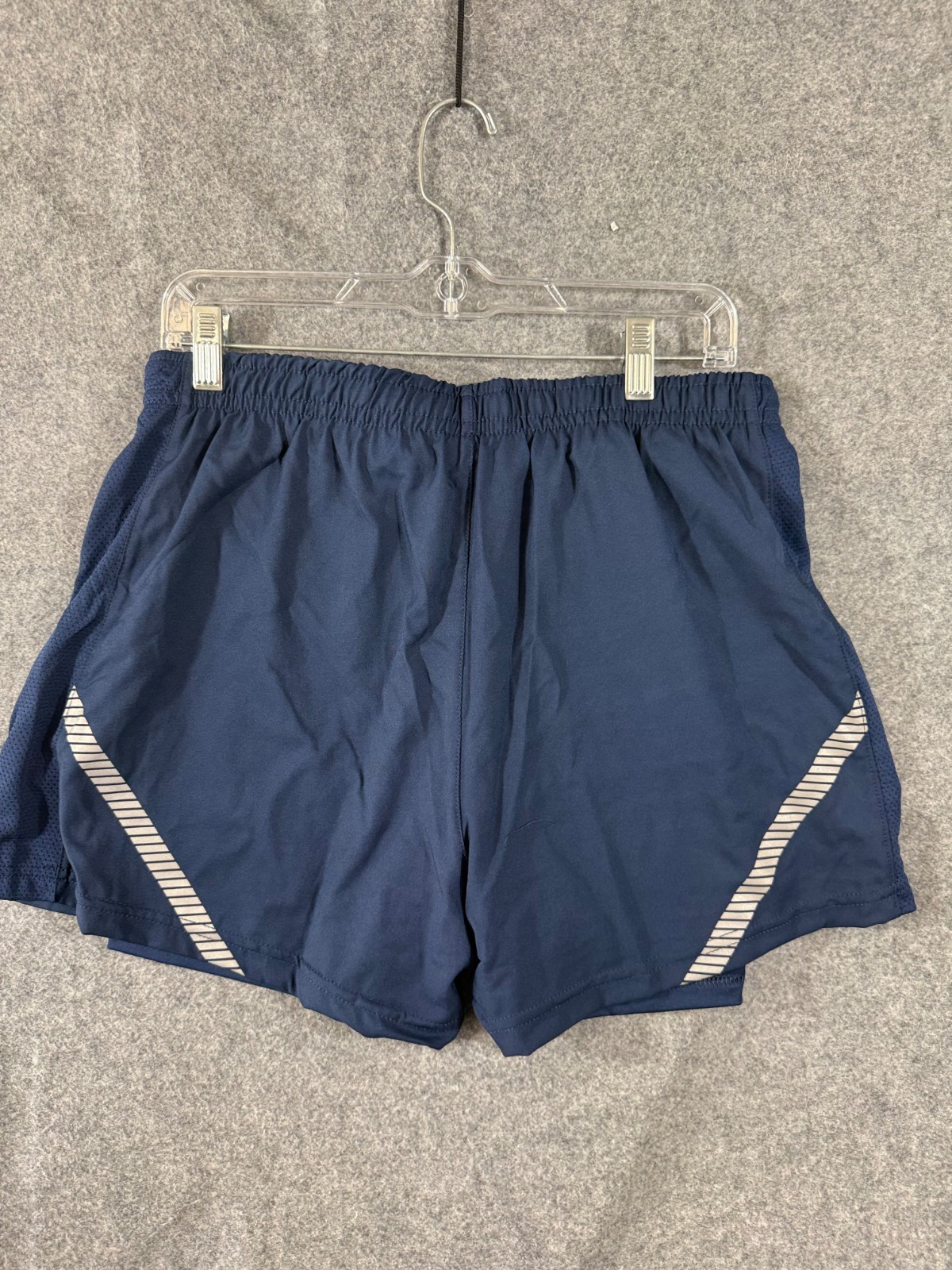 U.S. Air Force PT Running Shorts Womens L Blue Reflective Liner USA Made NWT
