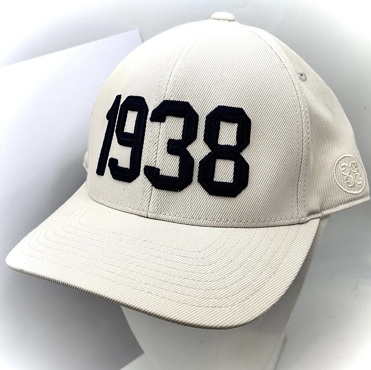 G/FORE Flexfit Tech 110 Snapback Hat Off-White Golf Cap Embroidered 1938 OSFM