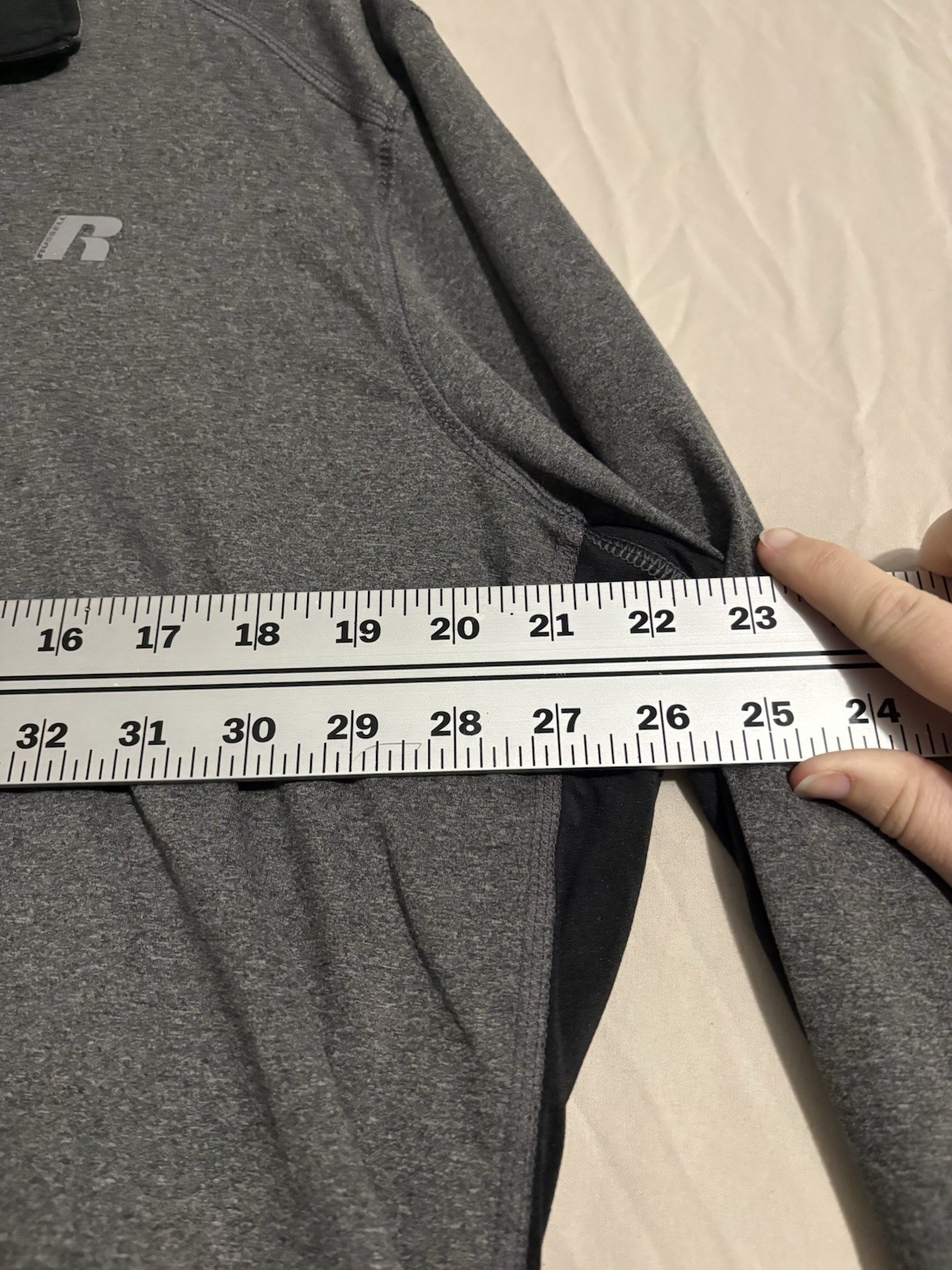 Russell Dri-Power 360 Men’s 1/4 Zip Sweatshirt Lightweight Size XL Long Sleeve