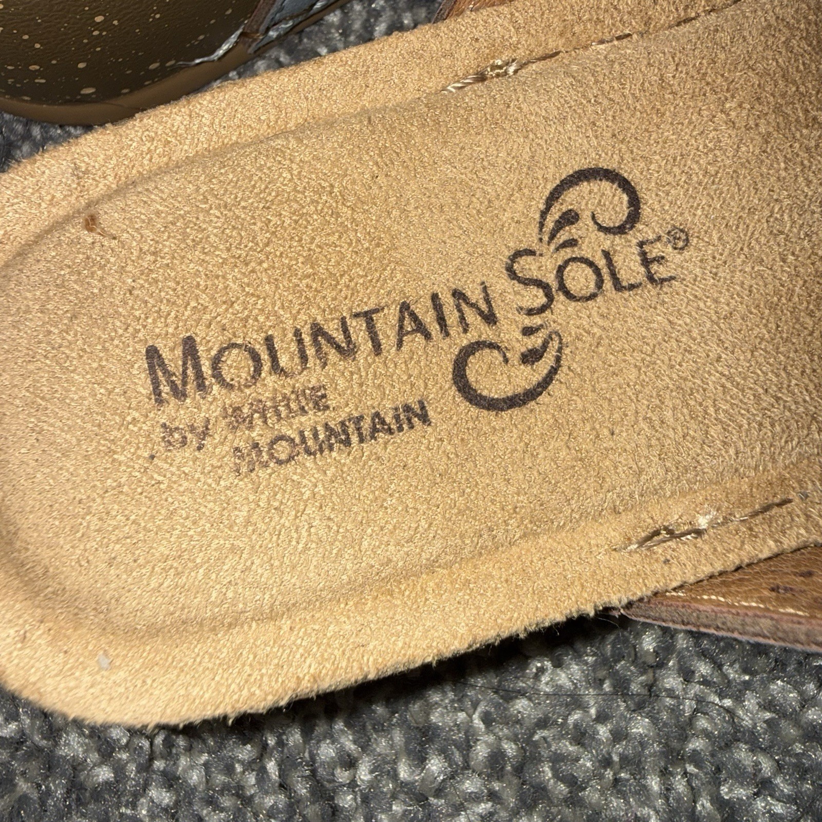 Mountain Sole By White Mountain Women’s Gray Perforated Slide Sandals Comfort