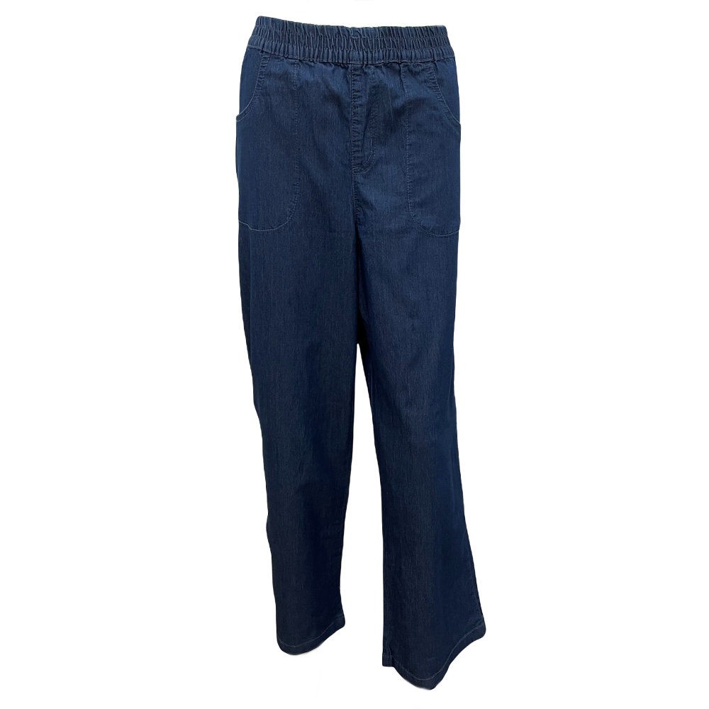 Gold Coast Women’s Denim Palazzo Pants, Medium