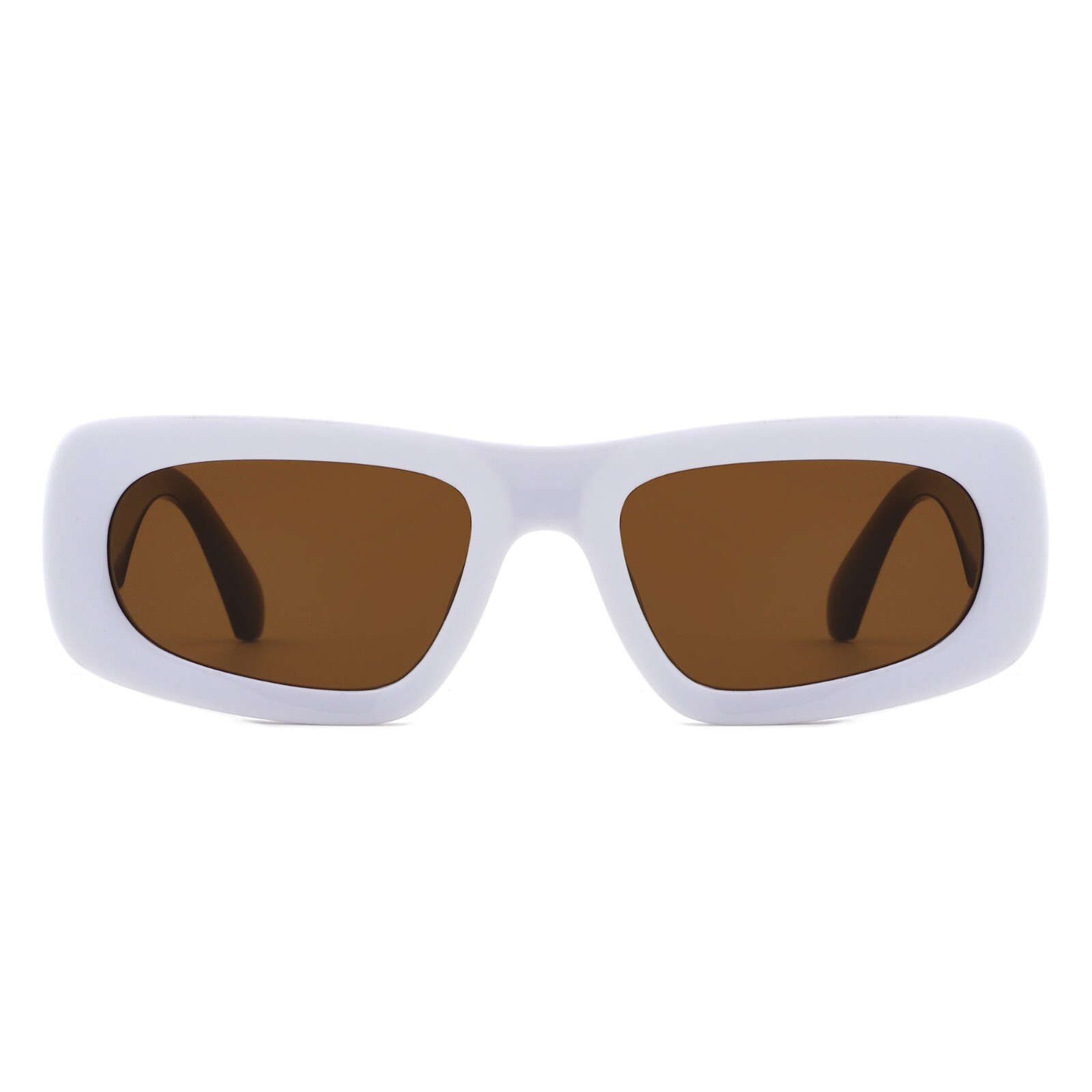 Unisex Retro Rectangle Narrow Sunglasses – Square Shades with 100% UV Protection