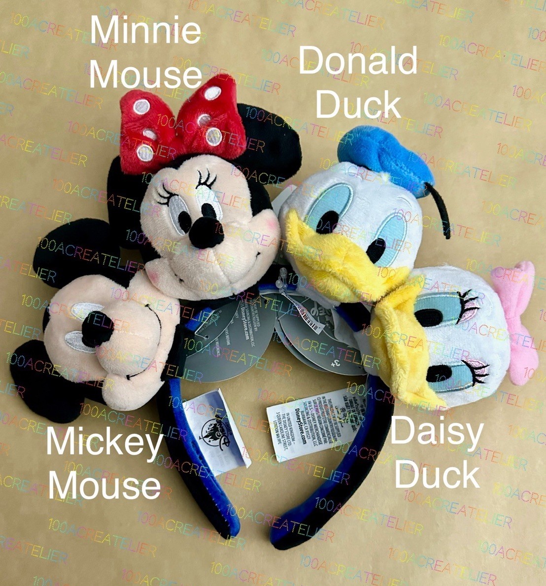Disney Parks Create Your Own Character Plush Ears Headband