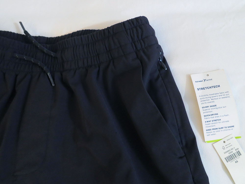 ~Old Navy Active Go-Dry Shade Hybrid 9-inch Jogger Shorts Black XS X-Small 30~