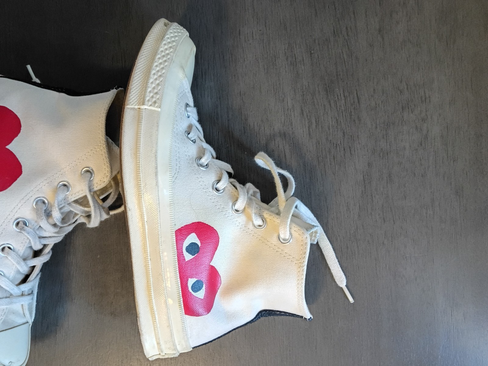 Comme Des Garclçons Play Converse Chuck 70 Shoes White Unisex Mens Size 6…