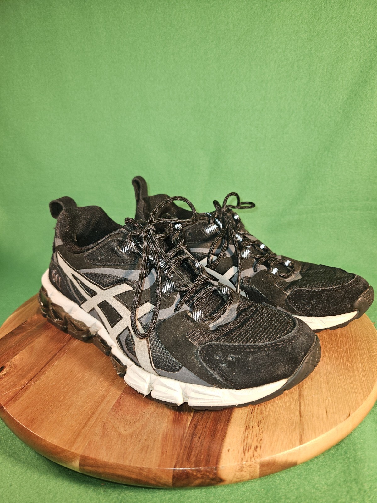 Size 6.5 Women’s ASICS GEL-Quantum 180 Sneakers 1202A091 Black/Graphite Grey
