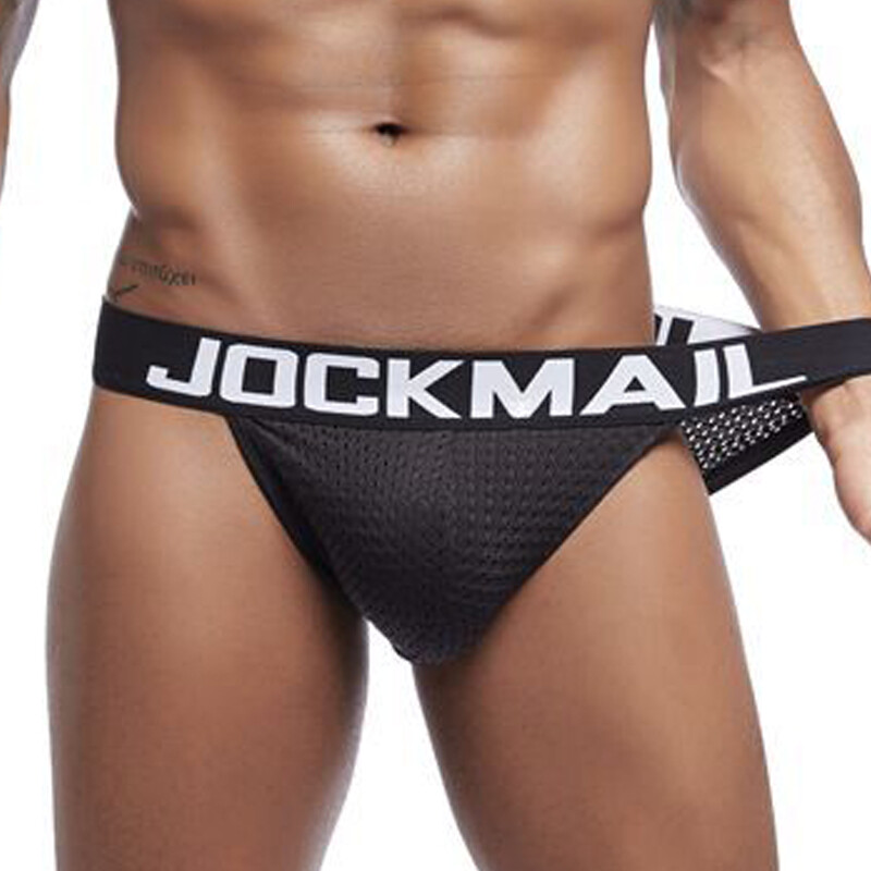 JOCKMAIL Men’s Breathable Mesh Briefs Sexy High Cut Sport Quick Dry Underwear US