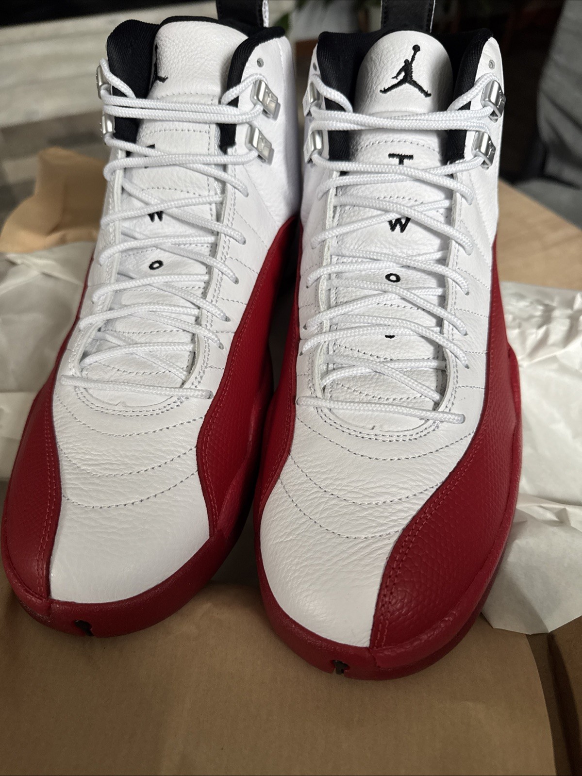 Nike Air Jordan 12 Cherry Size 13 CT8013-116 White Red NEW Authentic
