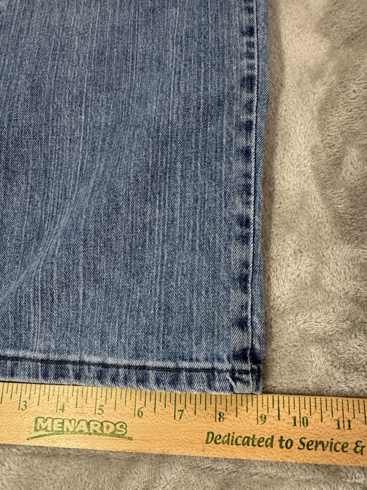 Lee Womens Jeans 16 Short Relaxed Straight Leg High Rise Stretch Light Wash