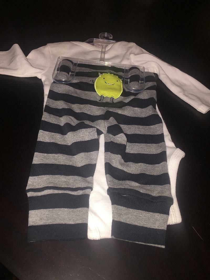 Baby Infant One Piece Pants Set 3 Months Monstrously Cute Halloween Carter’s