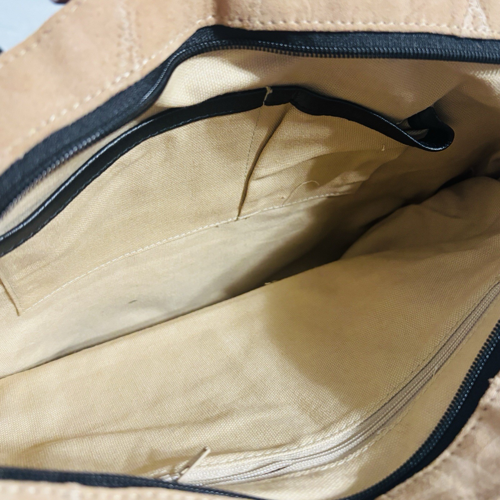 Genuine Butter Soft Suede Leather Bible Tote Bag Brown “Steadfast In The Lord”