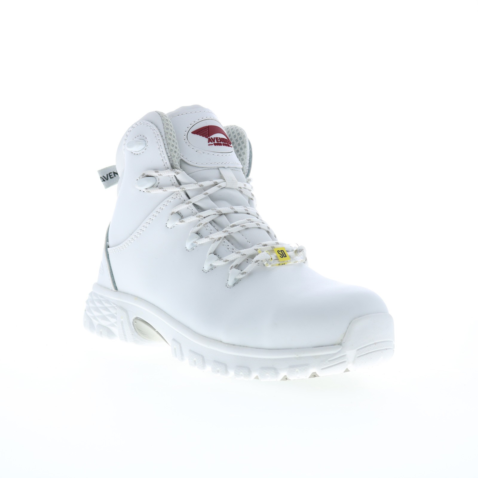 Avenger Flight Alloy Toe SD10 A7473 Womens White Wide Work & Safety Boots