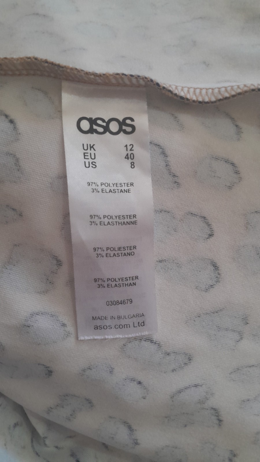 ASOS Leopard Print Summer Mini Dress – Sleeveless – Size UK 12