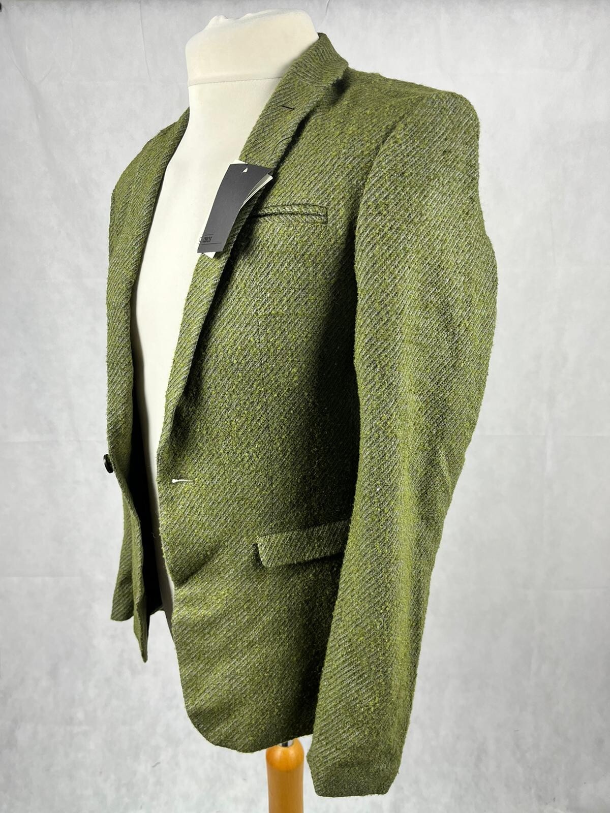 Asos Green Textured Skinny Fit Blazer 38R TD120 CC 14
