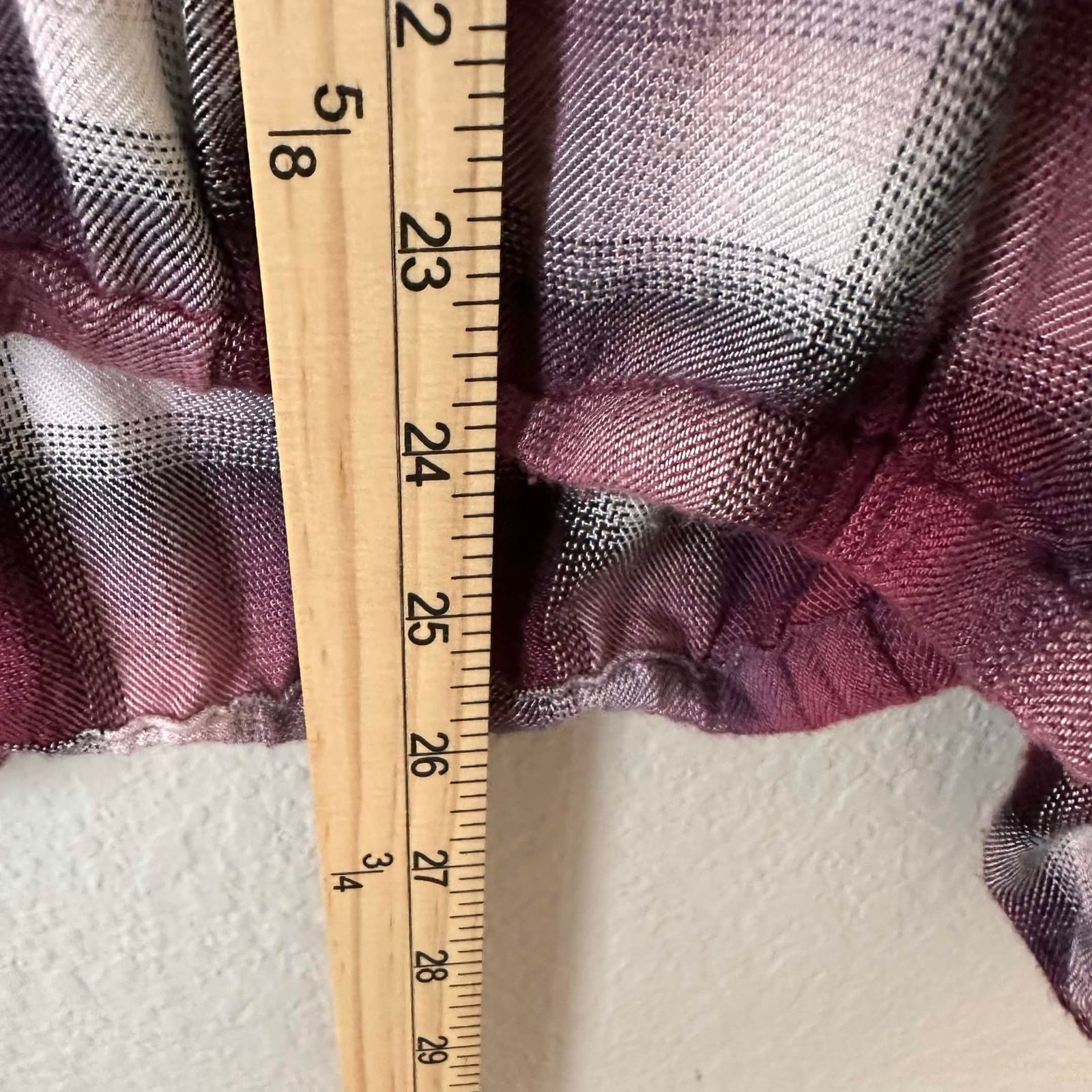 Cloth & Stone Anthropologie Plaid Bubble Hem Blouse Boho Whimsigoth