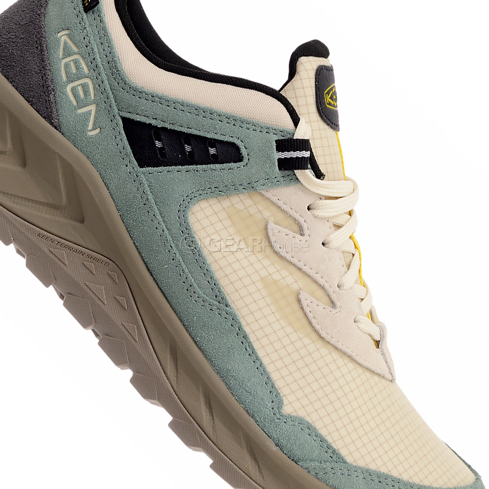 KEEN Hightrail EXP Waterproof Mens Trail Hiking Shoes, Cream Green, Pick Size