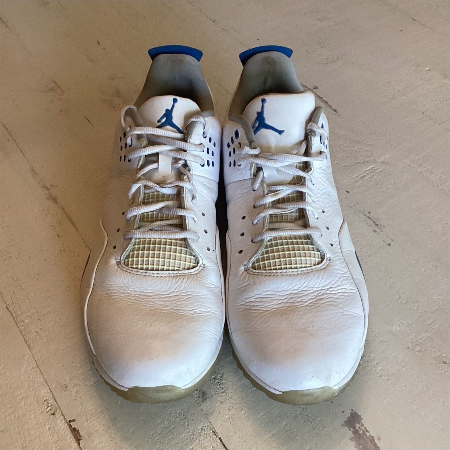 Jordan ADG 2 Men’s Golf Shoes White/Blue/Gray Leather Low Top CW7242-101