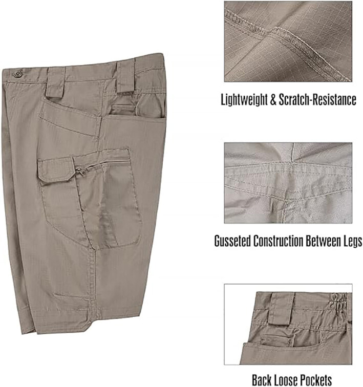 Mens Summer Tactical Shorts Cargo Outdoor Waterproof Hiking Fishing Track Shorts