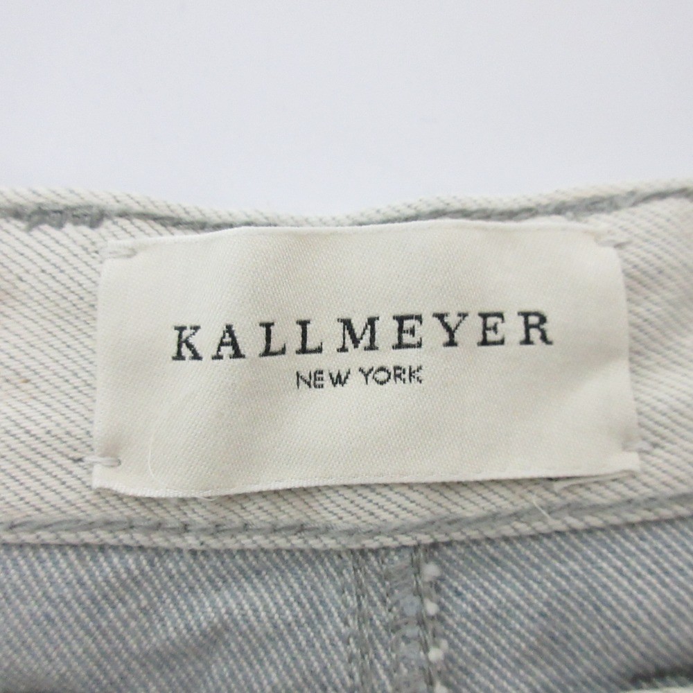 24SS KALLMEYER Deep Pocket Wide Denim Pants 24030923000110 W2 White Women USED