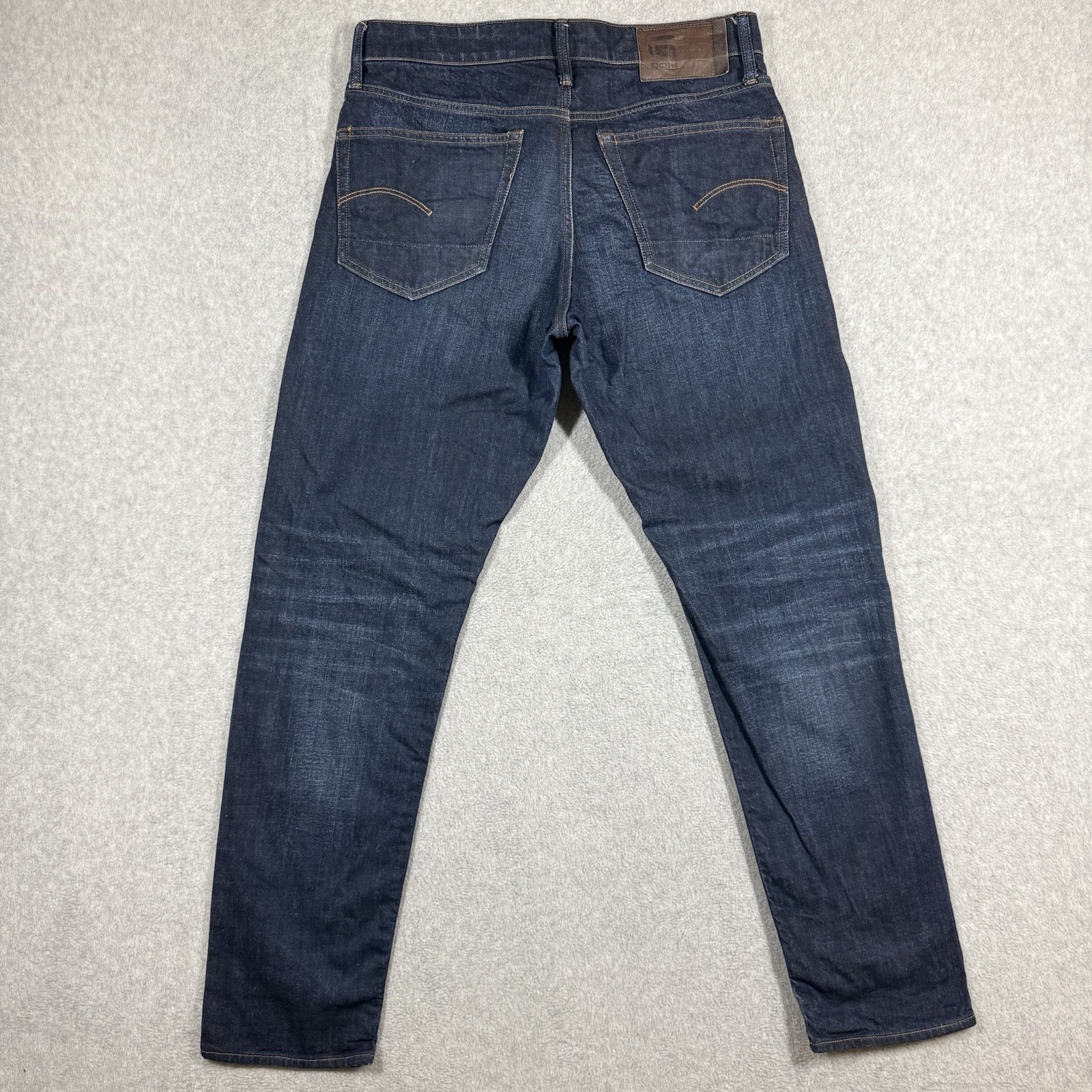 G Star Raw Jeans Men 33×32 Blue 3301 Straight Tapered Cradle Denim Dark Wash