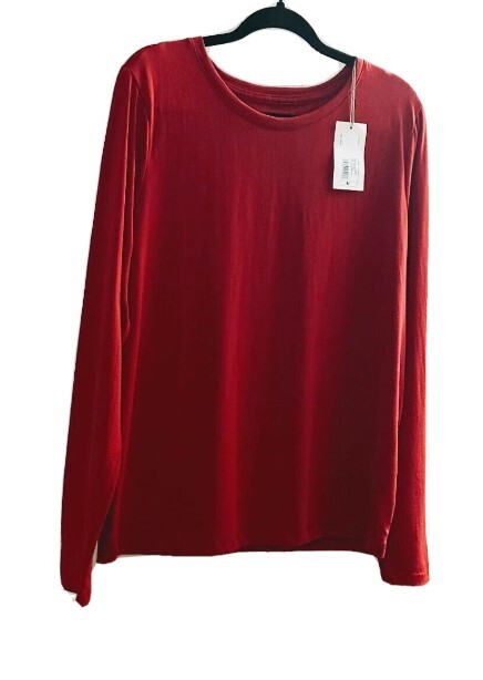 2 Pack-Women’s Red SUPIMA Cotton-Long Sleeve – A New Day T-Shirts Sizes S/M/L