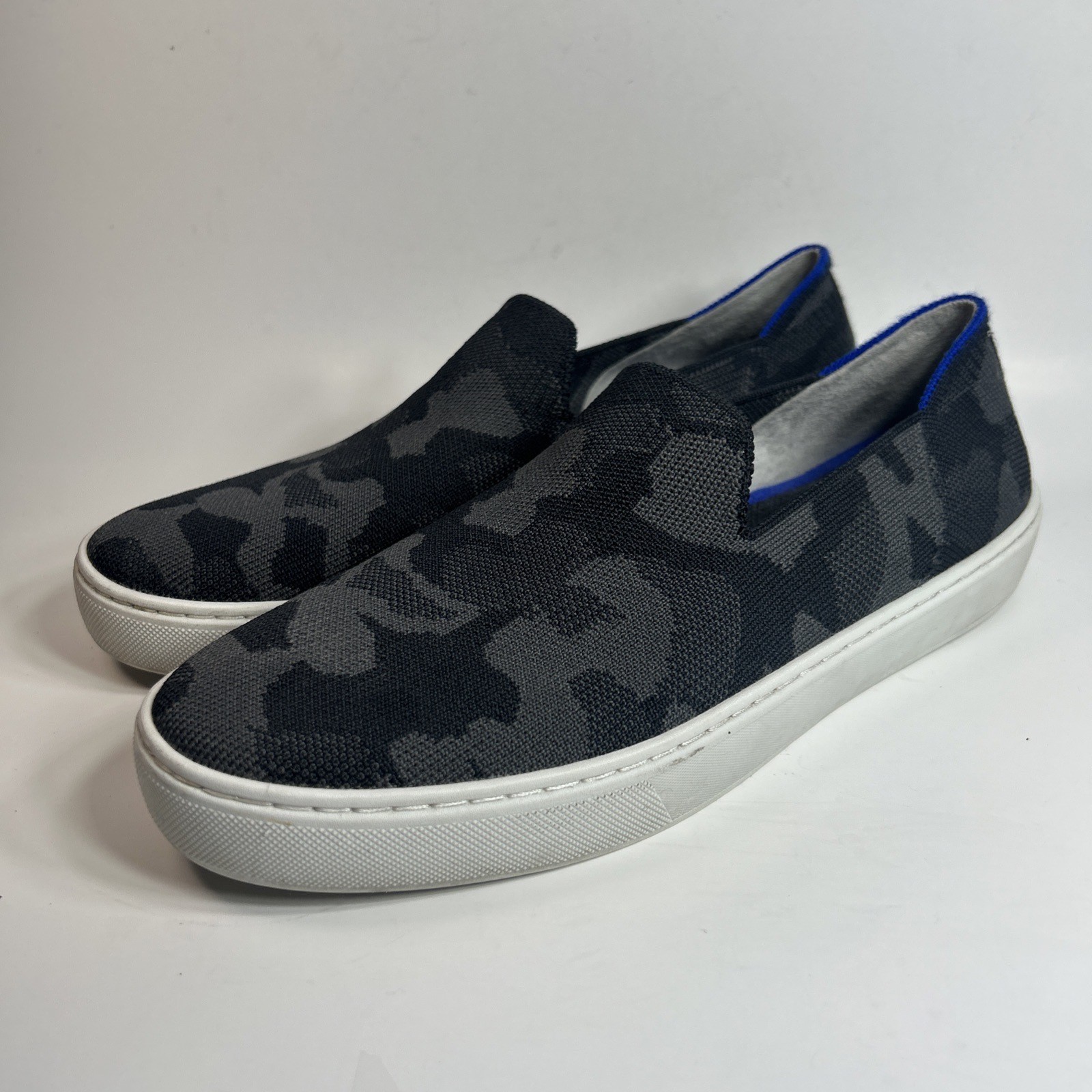 Rothys Womens Sneakers Size 9.5 Original Gray Camo Comfort Slip On Shoe